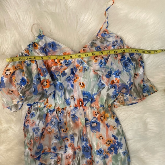 #301 Tanya Taylor Lorena Floral Ruffle Maxi Dress size 6 NWT - Picture 11 of 12